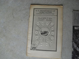 1922 Booklet US Dept Agriculture - Organization of Rural Community Build... - £12.45 GBP