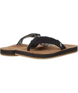 Sanuk Flip Flops Fraid Not Soft Top Suede Footbed Men&#39;s Comfort Sandals NEW - $48.00