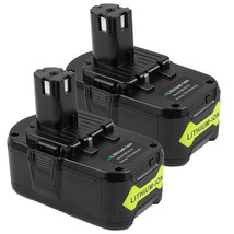2 Pack 18 Volt 6.0Ah 18V For Ryobi Lithium Ion Battery P102 P107 P109 P106 - £63.25 GBP