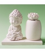 Miniature Small meditation Buddha B1801 w/o EO incense  holder,Zen Garde... - $43.14 CAD