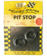 1965 K&amp;B Aurora 1:24 Slot Car Pit Stop Parts 1 1/8&quot; NARROW RIB TREAD TIR... - $7.99