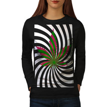 Weed 420 Pot Rasta Tee Marijuana Women Long Sleeve T-shirt - £12.17 GBP