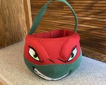 Teenage Mutant Ninja Turtles Raphael Plush Halloween Candy Basket Bucket... - £11.19 GBP