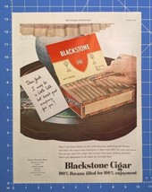 Vintage Print Ad Blackstone Box of Cigars Havana Tobacco 13.5&quot;x 10.5&quot; - $17.63