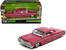 Maisto 1964 Impala Lowrider Pink Diecast Model Collectors - $758.39 MXN