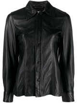 Leather Shirt Top Women Blouse Crop Sleeve Tank Tops Punk Long Vest Sexy Black 4 - £29.54 GBP+
