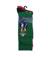 Polo Ralph Lauren Bear Cowboy Socks Mens Size 6-13 Denim Green Red (2-Pa... - £19.99 GBP