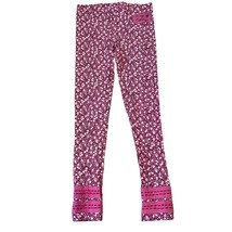 Naartjie Pink Floral Ribbed Leggings Girls 10 XXXL - $14.40