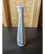Vintage Hoosier Milk Glass Vase Starburst Pattern 9 Inch  Free Shipping - €18,73 EUR