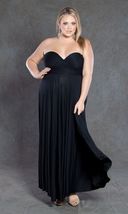 SWAK Designs Sexy Black Eternity Wrap Maxi Dress, Versatile Party Festiv... - £66.37 GBP