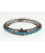 Beautiful Sterling Silver Turquoise and Marcasite Bracelet 32.8g - €314,42 EUR Beautiful Sterling Silver Turquoise and Marcasite Bracelet 32.8g - €314,42 EUR