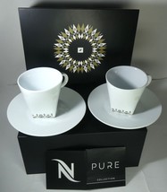 Nespresso Pure 2 Lungo  coffee Cups &amp; 2 Saucers LE 2016,Box W Sku,EXPEDI... - £294.98 GBP
