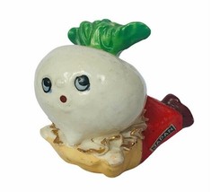 Onion Anthropomorphic animal vegetable figurine japan salt pepper 1940 vtg clown - £59.35 GBP
