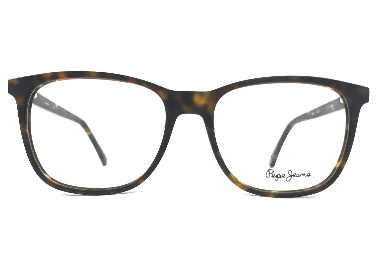 Pepe Jeans Brille Rahmen Heller PJ3324 C2 Schildplatt Quadratisch Full Rim - $39.59