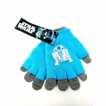 Gloves Star Wars R2D2 Blue Gray Kids Winter Featuring - £6.74 GBP