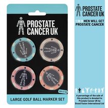 Large Golf Ball Marker Set - Supports Prostate Cancer UK - $11.79