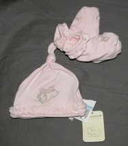 Baby Anne Geddes Ruffle Hat Slippers/Booties Girl Pink NEW 6-9 Mos - $14.84