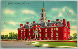 Legislature Building Dover Delaware DE UNP Unused Linen Postcard I5 - £2.65 GBP