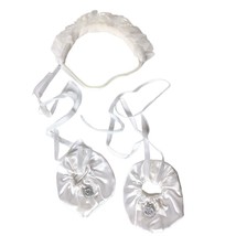 Build A Bear Workshop Bridal Wedding Shoes Floral Headband BAB - £13.60 GBP