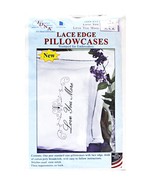 Jack Dempsey Love You Love You More Lace Edge Pillowcases - $34.23 CAD