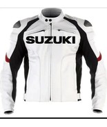 SUZUKI GSXR HERREN MOTORRAD LEDERJACKE MOTORRADJACKE FAHRER RENNJACKE - $2,711.50 MXN+