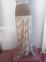 Nwt $ 1900 Brunello Cucinelli Silk Organza Striped Long Skirt Sz M Us 6 It 42 - £320.68 GBP