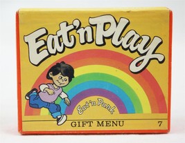 VINTAGE 1984 Eat n Park Restaurant Pittsburgh Eat &amp; Play Kid&#39;s Toy Gift ... - $19.79