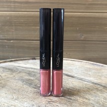 (2) LOREAL #207 PERPETUAL APRICOT, PRO-LAST 2 STEP LIPSTICK - $19.95