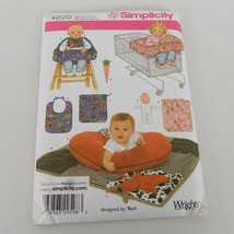 Simplicity Pattern 4225 Baby Quilt Boppy Pillow &amp; Seat Covers Doll Toy Bib Uncut - £4.73 GBP