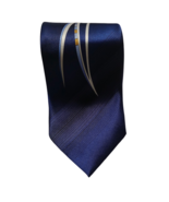 A XIONG MENS TIE Graphic Design Navy Blue Classic With and Length - $7.03 CAD