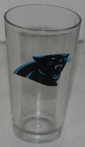 NFL Boelter Brands LLC 16 Ounce Carolina Panthers Pint Glass Black Coasters image 2