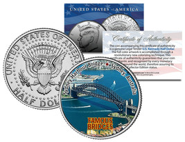 Sydney Harbour Bridge * Famous Bridges * Jfk Half Dollar U.S. Coin Australia - £6.76 GBP