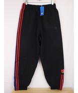 NWT Adidas Originals Track Pants Women&#39;s Medium Relaxed Fit Hight Rise B... - $462.19 MXN