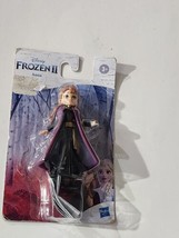 Disney Frozen 2 &quot;Anna&quot; 4 Inch Action Figure 2019 New Hasbro W/ Removable Cape - £7.36 GBP