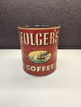 Vintage Folger’s Coffee Tin Can ~ 1940&#39;s - £6.72 GBP