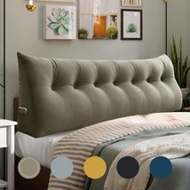 WOWMAX Triangular Headboard Pillow Bed Wedge Pillow for Headboard Large ... - $1,253.74 MXN+
