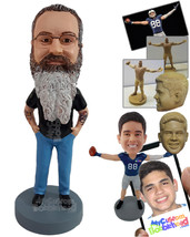 Personalized Bobblehead Rocking dude with great outfit just relaxing - Leisure &amp; - £71.97 GBP