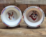Vintage Kellogg&#39;s Cereal Bowls Tony The Tiger 1991 Olympic And 1995 - Se... - £14.73 GBP