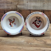Vintage Kellogg&#39;s Cereal Bowls Tony The Tiger 1991 Olympic And 1995 - Set Of 2 - £14.79 GBP