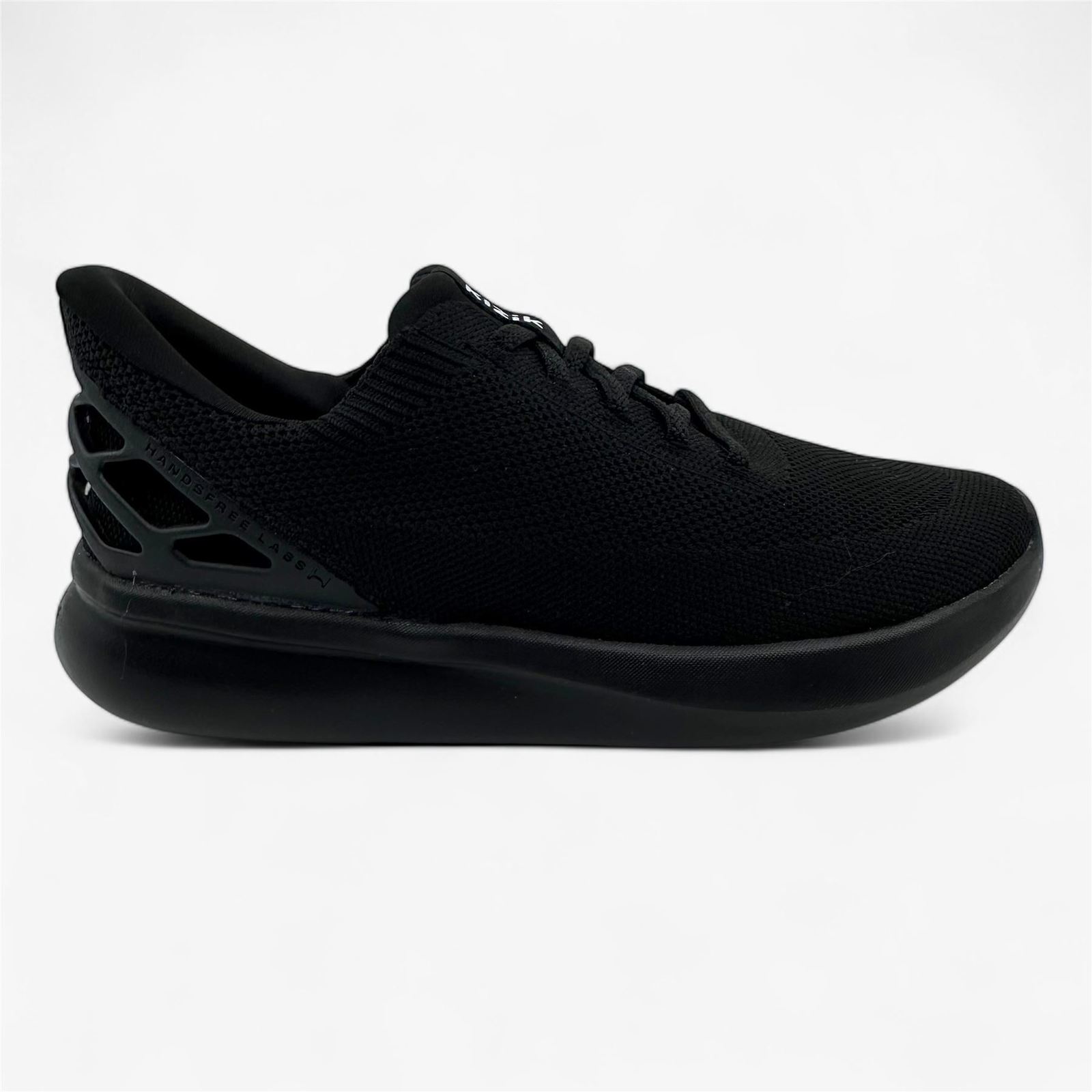 Kizik Athens Black Black Outsole Kids Athletic Sneaker