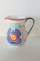 Starbucks Ciao Italya Pitcher by Bellini Hand Painted in Italy - blue fl... - £12.75 GBP