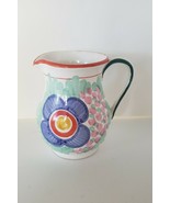 Starbucks Ciao Italya Pitcher by Bellini Hand Painted in Italy - blue fl... - £12.48 GBP