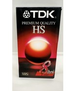 TDK PREMIUM QUALITY HS T-160 8 HRS VHS NTSC NEW SEALED 020356305406 - $11.46 CAD