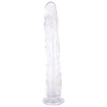 13 Inch Jelly Crystal Clear Dildo, Realistic Flexible Dildos With Powerful Sucti - £32.23 GBP