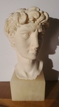 Vintage Michelangelo Original David Bust by A. Giannelli Signed Italy 1965 6.5&quot; - £93.32 GBP