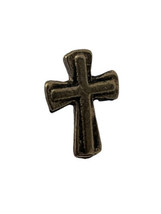 Pewter 3d Double Layer Cross Collectible Pin Religious Lapel Hat Jacket ... - £11.15 GBP