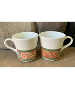 2 Vintage Corelle Sand Art Coffee Mugs Retired Excellent USA - $19.75