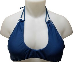 Raisins Summer Solstice Cut-out Embroidered Bikini Halter Top (L) MSRP $... - $14.84