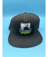 Pro Line Black Strapback Hat Cap Open Prairie Natural Angus Cattle Farm Hat - £24.87 GBP