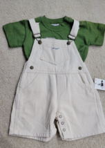 Vintage 90s Baby Guess 2 Piece Shirt and Overalls Set SZ XS (6-12M) Unisex - $50.18